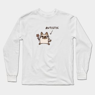 Autistic Cat (Light) Long Sleeve T-Shirt